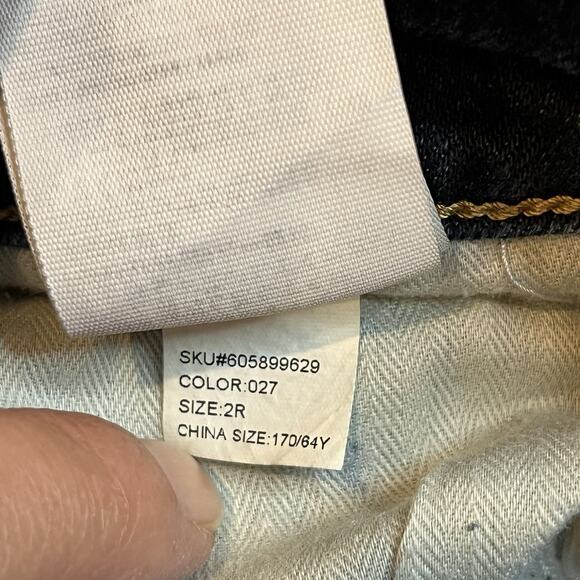 Abercrombie & Fitch Low Rise Boot Cut Denim Jeans Y2K Size 2R 26/33 - Picture 14 of 14